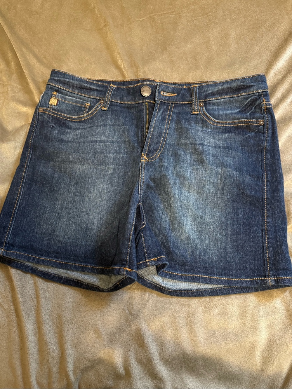 Dear John Denim Shorts Size 28 Dark Wash Mid Rise Jean Shorts